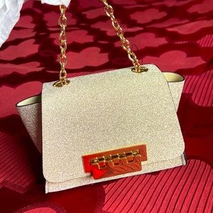 ZAC Zac Posen Glitter Leather Crossbody bag